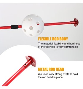 Gậy đánh Golf Gậy sợi thủy tinh Gậy gậy cao su 116cm sức mạnh đào tạo tư thế Exerciser thực <span class=keywords><strong>h</strong></span>ành phụ trợ - Product Image 6