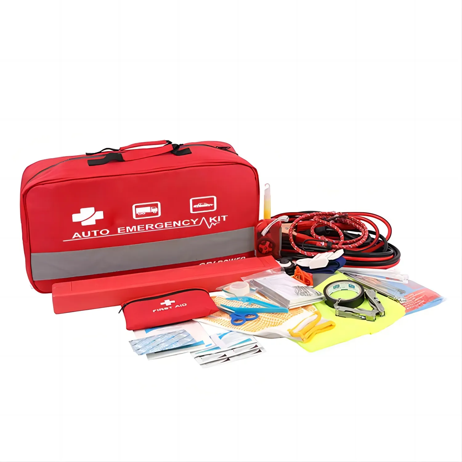 Kit de primeiros socorros para carro à prova d'água Kit de emergência Roadside Assistance Car Emergency Kit com melhor serviço e preço