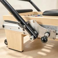 Reformer Pilates en Bois d'Érable avec Tour, Trapèze et Cadillac – Machine Pilates Combinée avec Lit Pilates à Rails Complets pour Studio et Entraînement à Domicile