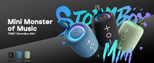 Tribit stormbox mini + Loa bluetooth di động mini RGB LED chiếu sáng IPX7 ngoài trời không thấm nước bên nhà sử dụng màu xanh lá cây màu xanh đen - Product Image 2