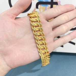 Pulsera de Cadena Chapada en Oro de 24K de Jxx Fashion, Pulseras con Dijes Modernas al por Mayor para Unisex, Regalos de Boda Religiosos de Aleación de Cobre - Product Image 5