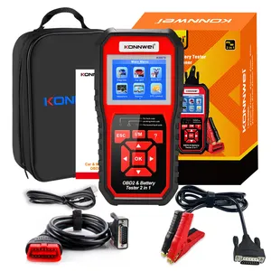 EU US Universal KONNWEI OBD2 Scanner escaner automotriz KW870 with digital 12V battery tester