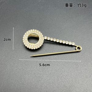 Rhinestone Brooch For Women Gold Silver Zinc Alloy Geometric <b>Ring</b> Design Party Fashion Pin Clip Accessory - Product Image 4