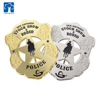 Badges de revers en émail personnalisés avec logo de fabricant, motif Lion Doré