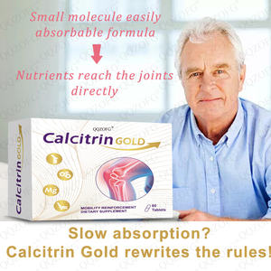 Ventas calientes OEM Calcitrina Gold Suplemento dietético para la fuerza ósea y articular Tabletas de calcio Suplemento de condroitina 60 cuentas - Product Image 3