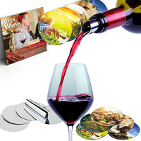 Disques personnalisés avec logo en aluminium pour le versement du vin, anti-goutte, pour les magasins de vin, les restaurants, les hôtels et les bars