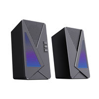 Altavoz Subwoofer USB Portátil con Bluetooth, Sistema de Sonido para Cine en Casa, Música, Computadora, Luces LED, Bajos, RGB, Altavoces para Laptop