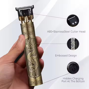 Cortadora de Pelo Eléctrica Profesional, Recargable, Inalámbrica, <span class=keywords><strong>Afeitadora</strong></span>, Recortadora de Barba, USB 5W, IPX6, Impermeable, Estilo Vintage, para Hombres - Product Image 3
