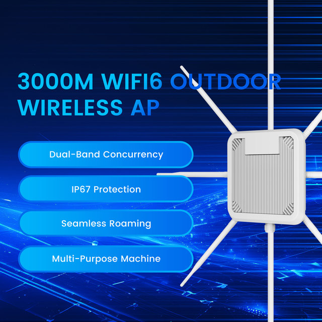 Huastlink AX3000 Outdoor Enterprise Access Point WIFI6 Dual-Band Wave2 4x4 Mu-mimo IP67 Firewall