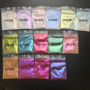 Pigment arc-en-ciel bleu, cosmétique de qualité, pour peinture automobile, brillant à lèvres, couleur changeante, peinture caméléon - Product Image 1