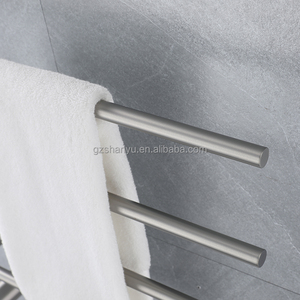 Porte-serviettes pour salle de bain Sèche-serviettes électrique à 4 barres Chauffe-serviettes mural avec minuterie de température - Product Image 3