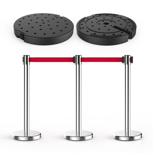 Traffic <strong>Crowd</strong> <strong>Control</strong> Walkway <strong>Queue</strong> Red Carpet Velvet Rope <strong>Poles</strong> Stands Post Barrier Stanchion - Product Image 5