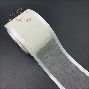 Nastro in organza con bordo in raso per decorazioni natalizie e nuziali, fai da te, per fiocchi e confezioni regalo - Product Image 5