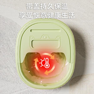 Bañera para pies plegable con tapa para masaje de pantorrillas, uso doméstico, material plástico - Product Image 3