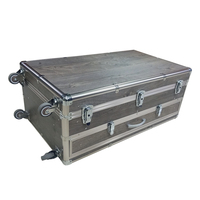 Boîte à outils portable en aluminium dur équipement d'affichage trolley boîte avec de la mousse