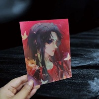 Autocollant holographique sans MOQ, autocollant mural personnalisé, design mignon d'anime et de dessins animés pour cadeaux promotionnels