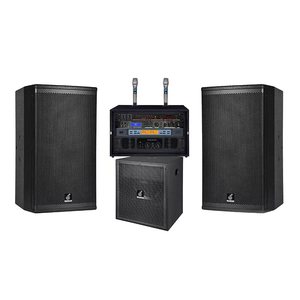 Système audio de grande puissance avec haut-parleur de 12 pouces et caisson de basses actif de 15 pouces avec amplificateur, système de karaoké KTV, ensemble <span class=keywords><strong>complet</strong></span> - Product Image 1