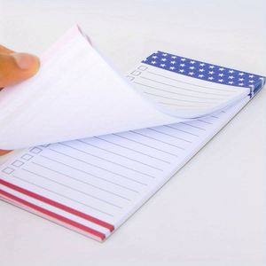 Lot de 4 blocs-notes thermiques imprimés, grands blocs-notes pour réfrigérateur, design magnétique complet, blocs-notes magnétiques pour réfrigérateur - Product Image 3