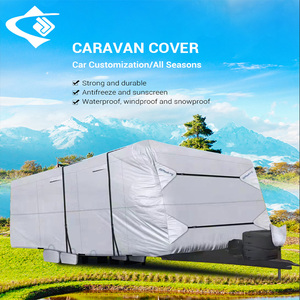 Nuevo diseño de tela Oxford impermeable protección Uv Rv cubierta protección contra granizo viaje remolque Rv cubierta - Product Image 5