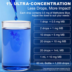 Gotas de Azul de Metileno al 1% con Extracto Vegetal de Marca Propia, Suplemento de Vitamina C Pura y Natural, Cultivo Silvestre, Empaque en Botella - Product Image 5