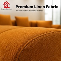 Canapé modulaire en tissu courbé, style italien, luxe léger, pour villa, salon, hall d'hôtel, taille personnalisée