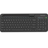 Vente chaude MULTI-DEVICE Teclado Ergonmico 98 touches Clavier Sans Fil BT 2.4 Ghz Double Modes Clavier Sans Fil Avec Support D'ordinateur Portable