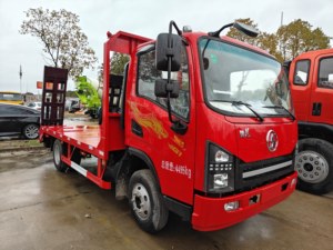 Camion de transport à plateau plat SHACMAN Delong G1 170 ch avec rampe et échelle, machine de transport légère 4x2 pour mini-excavatrice - Product Image 5