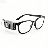Mini caméra sportive S18 1080P avec clip pour lunettes FPV, écran LCD 0,96 pouces, photo CMOS 12MP, prise en charge MicroSD 256 Go, lampe torche LED, grand angle