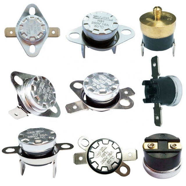 Normal Close Normally Open Limit Switch Temperature Control Thermal Protector 10A 16A 125V 250V KSD KSD301 Bimetal Thermostat