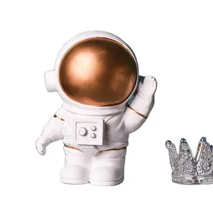 Artesanías de resina nórdica escultura de astronauta regalos decoración de habitación de niños alienígena astronauta staue