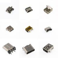 Conector USB vertical tipo C de 24 pines hembra 3.1