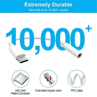 Adaptateur USB-C vers 3,5 mm à sortie CA en TPE, neuf, prix d'usine de gros pour S22/S21/S20 Ultra/S20+ iPad Pro