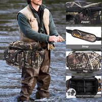 Sac et boîte de pêche résistants à l'eau pour eau salée et eau douce, capacité de rangement 3600, pour hommes, couleur camouflage 1968 1181 984in