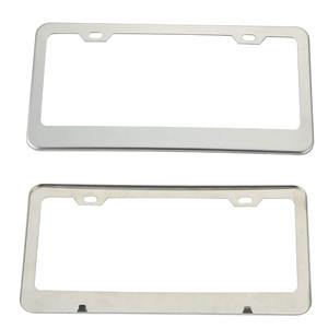 Cadre de <span class=keywords><strong>plaque</strong></span> <span class=keywords><strong>d</strong></span>'<span class=keywords><strong>immatriculation</strong></span> personnalisé en acier inoxydable et alliage de zinc pour la taille américaine - Product Image 4