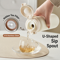 Bouteille d'eau chaude personnalisée de 500 ml fabriquée en Chine, vente en gros à bas prix, tasses en acier inoxydable 316 de haute qualité, gobelet réutilisable pour boissons froides pour les fêtes