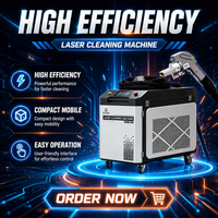 BingYan 1500W 2000W 3000W 6000W Machine de nettoyage laser à fibre portative pour l'élimination de la rouille métallique