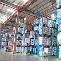 Système de rayonnage industriel en acier robuste pour entrepôt, capacité de charge élevée, niveaux personnalisables pour usine