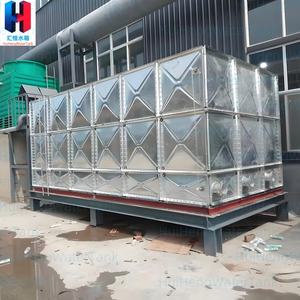 200 кубических метров прямоугольный секционный стальной изолированный резервуар для воды HDG горячеоцинкованный собранный с насосом гарантия 1 год - Product Image 2