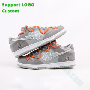 制造商设计时尚创意男鞋 <span class=keywords><strong>OEM</strong></span> 定制鞋带标志街头文化软底步行鞋 - Product Image 3