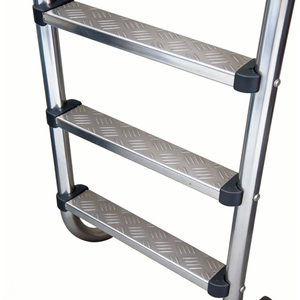 Échelle de <span class=keywords><strong>piscine</strong></span> 2/3/4/5 marches avec double main courante antidérapante, marches robustes pour utilisation intérieure/extérieure, piscines enterrées/hors sol - Product Image 4