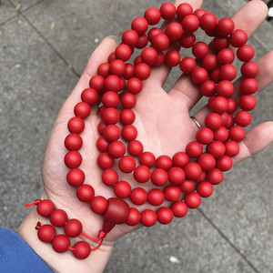YL Red Glazed Coral <span class=keywords><strong>Prayer</strong></span> <span class=keywords><strong>Beads</strong></span> 108 <span class=keywords><strong>Beads</strong></span> Black Coral <span class=keywords><strong>Beads</strong></span> para hombres - Product Image 6