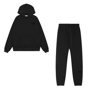 Set Felpa con Cappuccio e Pantaloni Tuta Unisex in Cotone con Logo ESS, Qualità 1:1, Prezzo di Fabbrica, Stile Casual High Street - Product Image 2