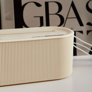 Multifunctional Rectangle PP <strong>Storage</strong> <strong>Box</strong> with Card Slot Wire Patch Board &amp; <strong>Cable</strong> Management Bin - Product Image 3