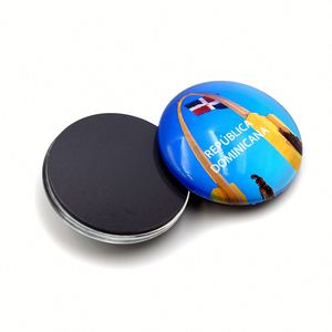 High Quality Customized Logo Souvenirs Gift Low MOQ 3D Souvenir Custom Glass <b>Fridge</b> Magnet - Product Image 3
