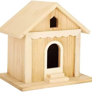 Casa de Pájaros de Madera, Forma Rectangular Pequeña, Duradera, para Exteriores - Product Image 3