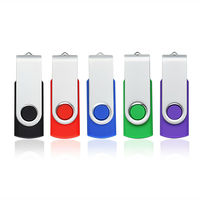USB Pen Drive 2.0 plastik Model, LED Light Flash USB Stick 4GB 8GB 16GB 32GB 64GB USB 3.0 antarmuka biru penyimpanan cadangan