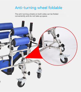 Silla de ruedas plegable de aluminio para niños, andador hemiplejia portátil de gran calidad, precio barato - Product Image 4