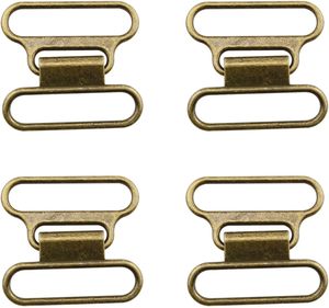 Ensembles de boucles de ceinture latérales en alliage de zinc bronze, boucles à crochet et à dégagement rapide pour ceinture DIY - Product Image 4