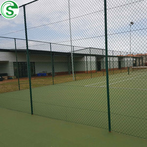 Panneau de clôture en treillis métallique galvanisé temporaire portable en gros, avec porte, pour l'extérieur, à trous en diamant, en fil de fer cyclone - Product Image 2