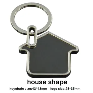 9 hình dạng trong kho giá rẻ trống hai bên Laser khắc logo Quà tặng khuyến mãi Keychain